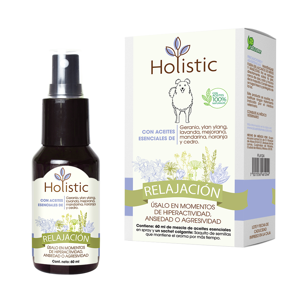 Holistic Relajación 60 mL (Hiperactividad, Ansiedad o Agresividad ) Aromaterapia